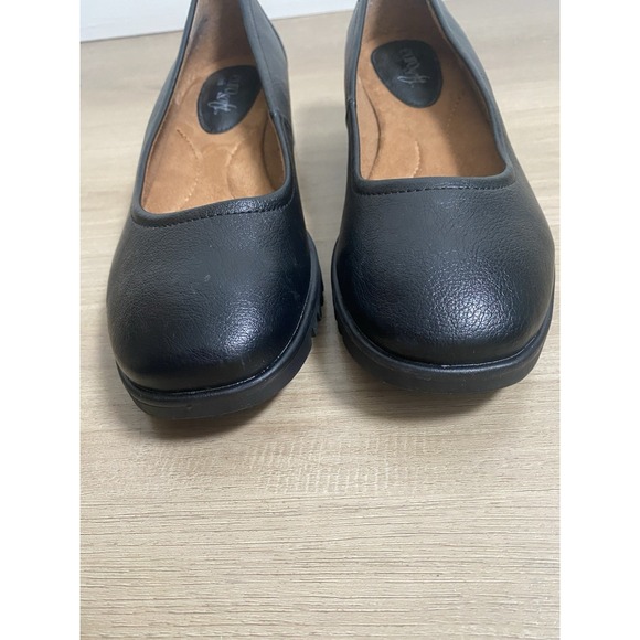 Eurosoft‎ Darcie Slip On Casual Wedge Black Loafer Shoes Women's Size 8 - Picture 5 of 9